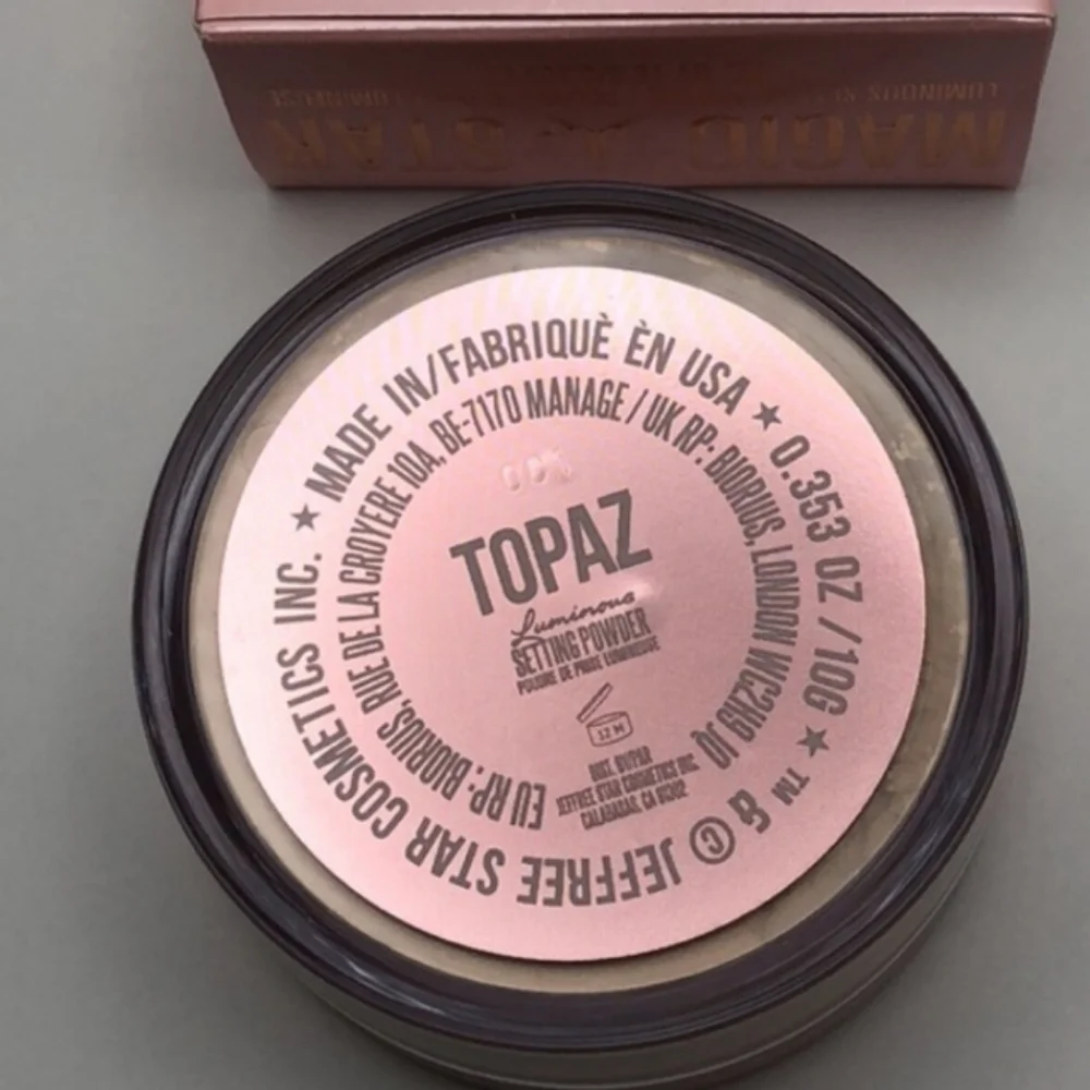 Jeffrey Star LUMINOUS Setting Powder “ TOPAZ” 10 G MAGIC STAR NEW In Box No Tag